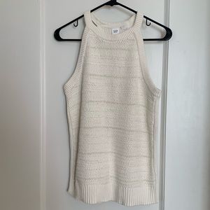 EUC Gap White Halter Sweater